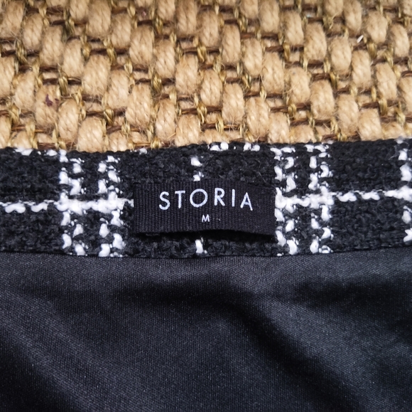 Storia Tweed Mini Skirt Size Medium - Picture 4 of 4